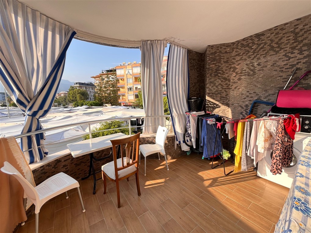 Мебилированная квартира планировкой 1+1  в 70 метрах от пляжа район Оба Аланья.  - Фото 7