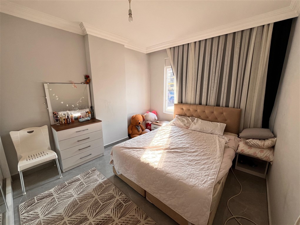 Мебилированная квартира планировкой 1+1  в 70 метрах от пляжа район Оба Аланья.  - Фото 13