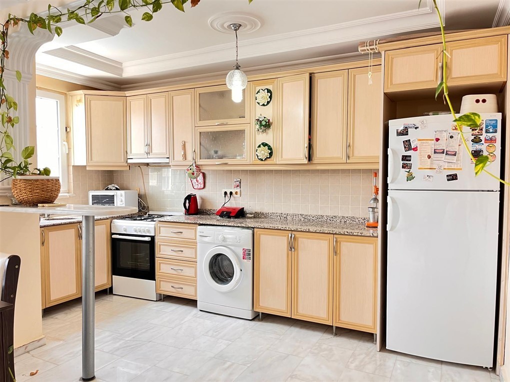 Квартира планировкой 2+1 c видом на бассейн район Джикджилли Аланья. - Фото 14