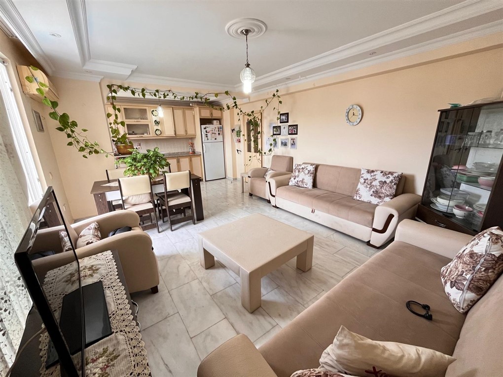 Квартира планировкой 2+1 c видом на бассейн район Джикджилли Аланья. - Фото 17