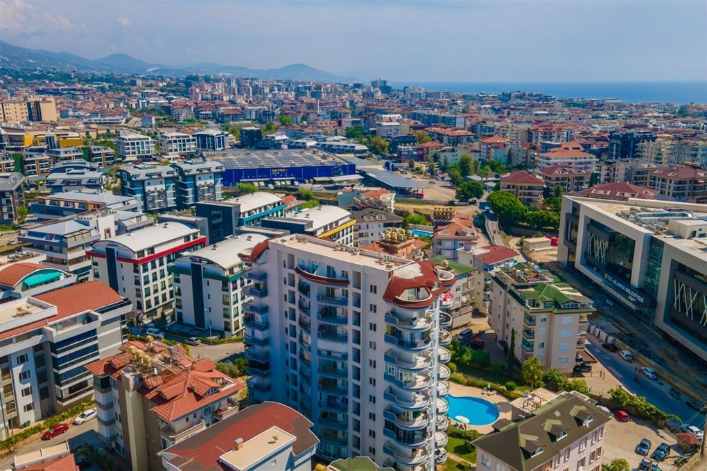 Квартира планировкой 2+1 c видом на бассейн район Джикджилли Аланья. - Фото 4