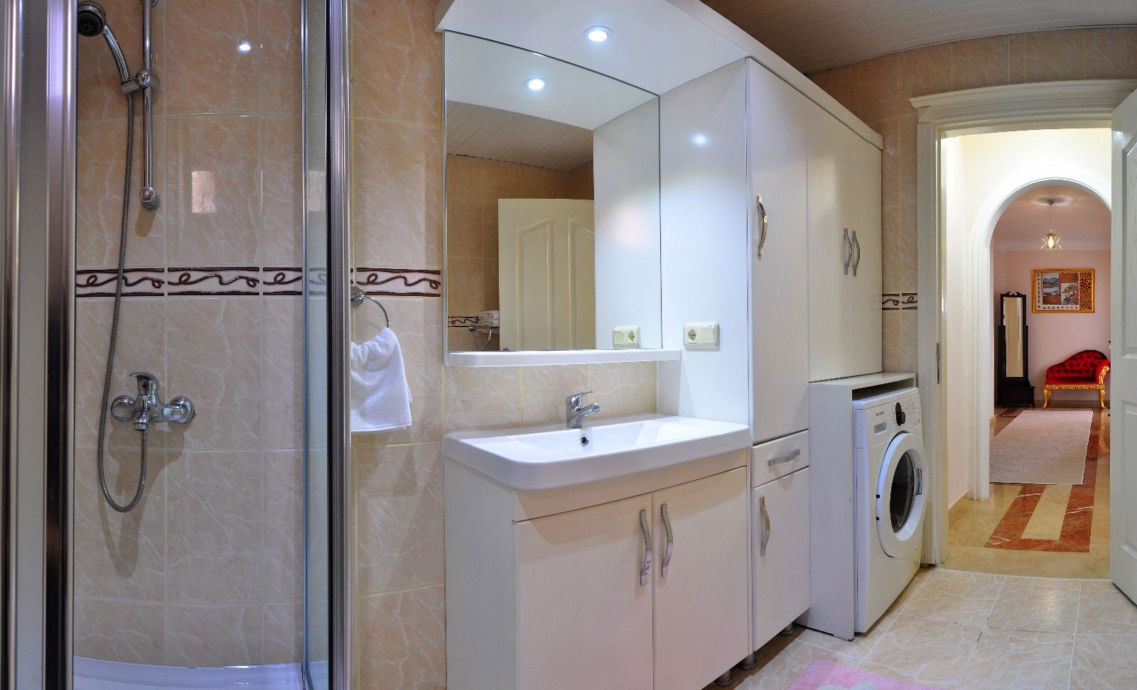 Квартира планировкой 2+1 с шикарным видом на море район Махмутлар Аланья.  - Фото 16