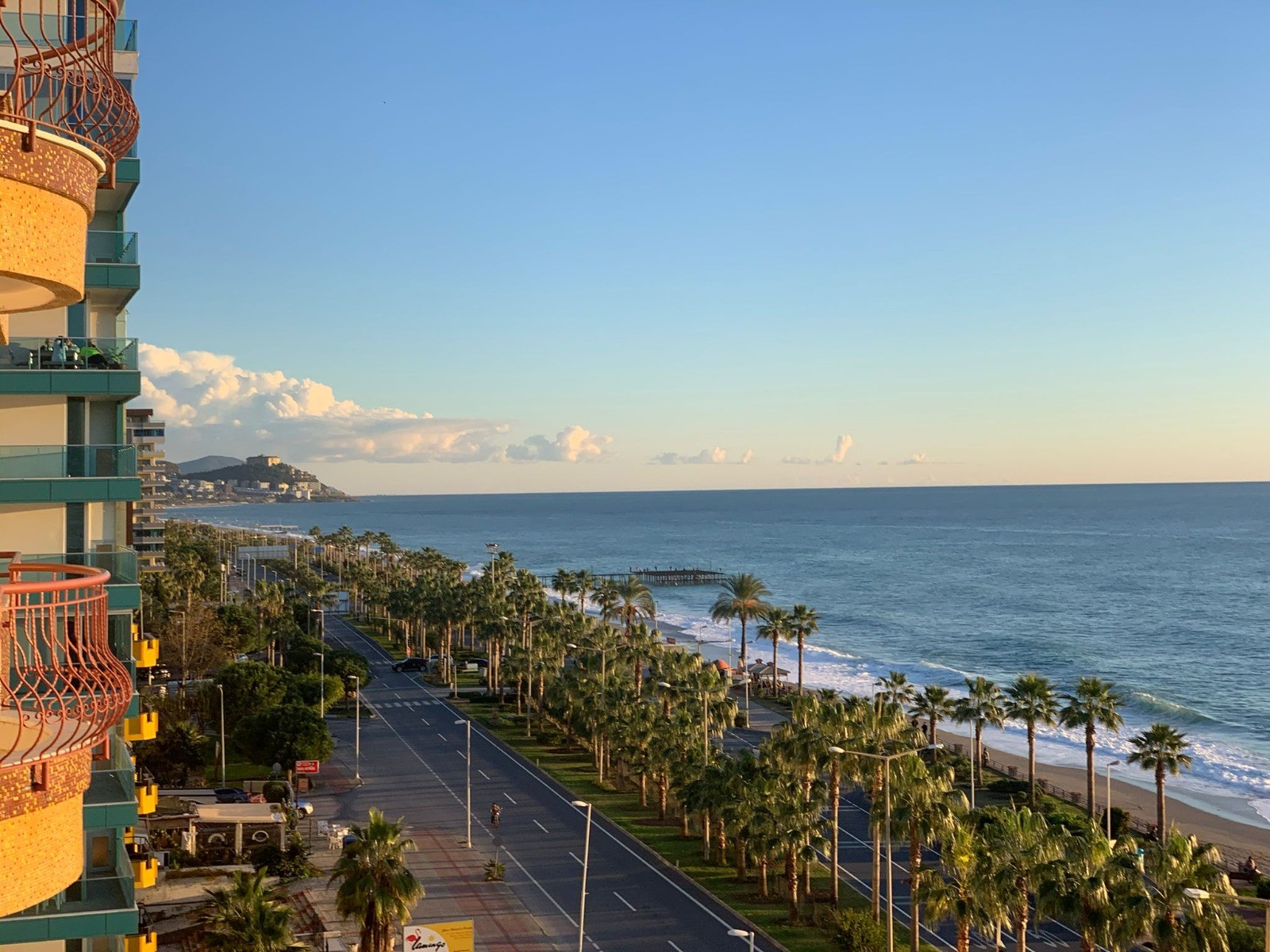 Квартира планировкой 2+1 с шикарным видом на море район Махмутлар Аланья.  - Фото 4