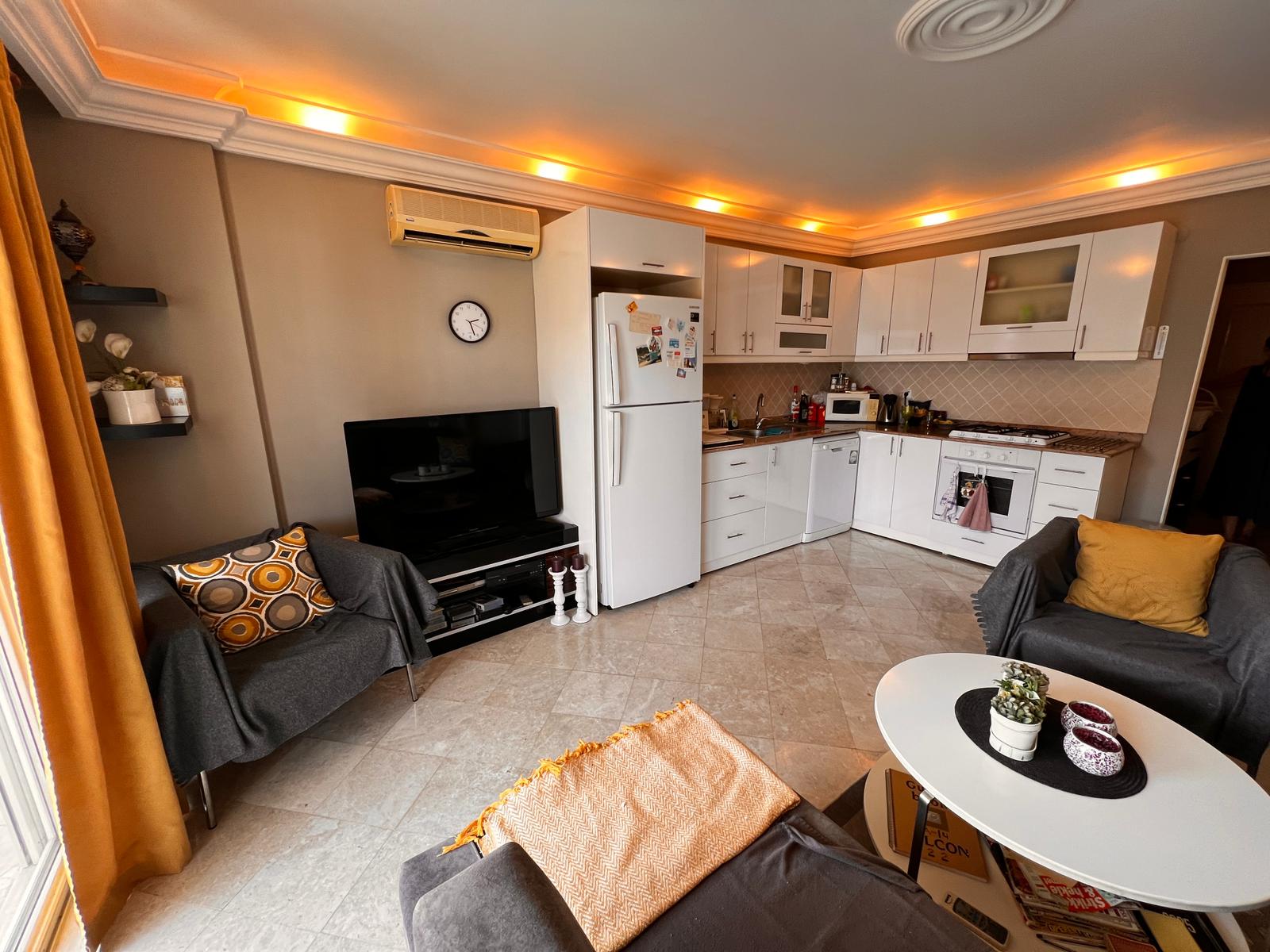 Уютная мебилированная квартира планировкой 2+1 район Джикжилли Аланья.  - Фото 4