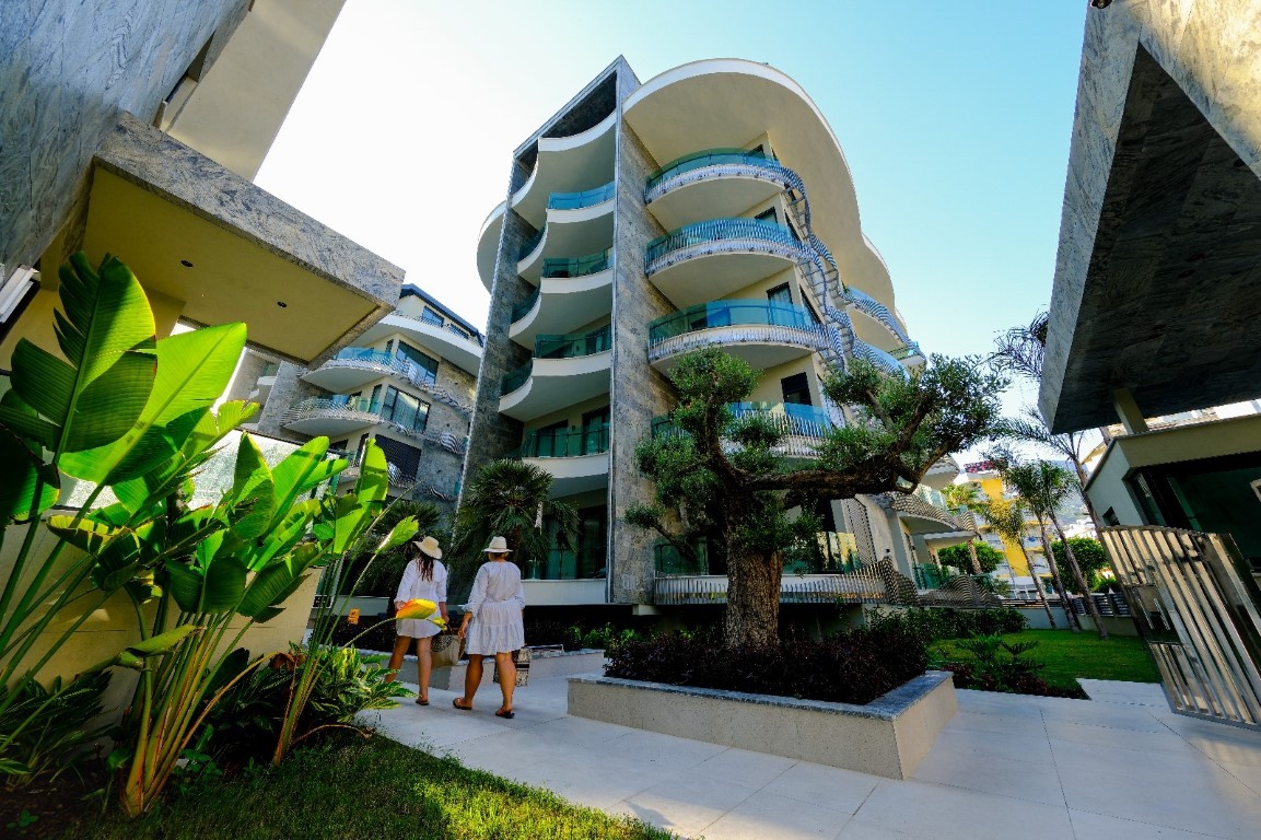 Центр Аланьи — квартира рядом с пляжем в премиум-комплексе. - Фото 3