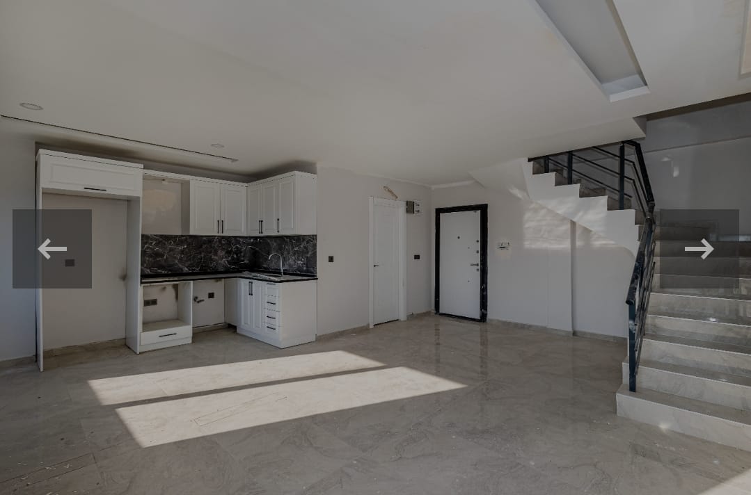 Трехкомнатный дуплекс с видом на море район Окурджалар Аланья.  - Фото 11