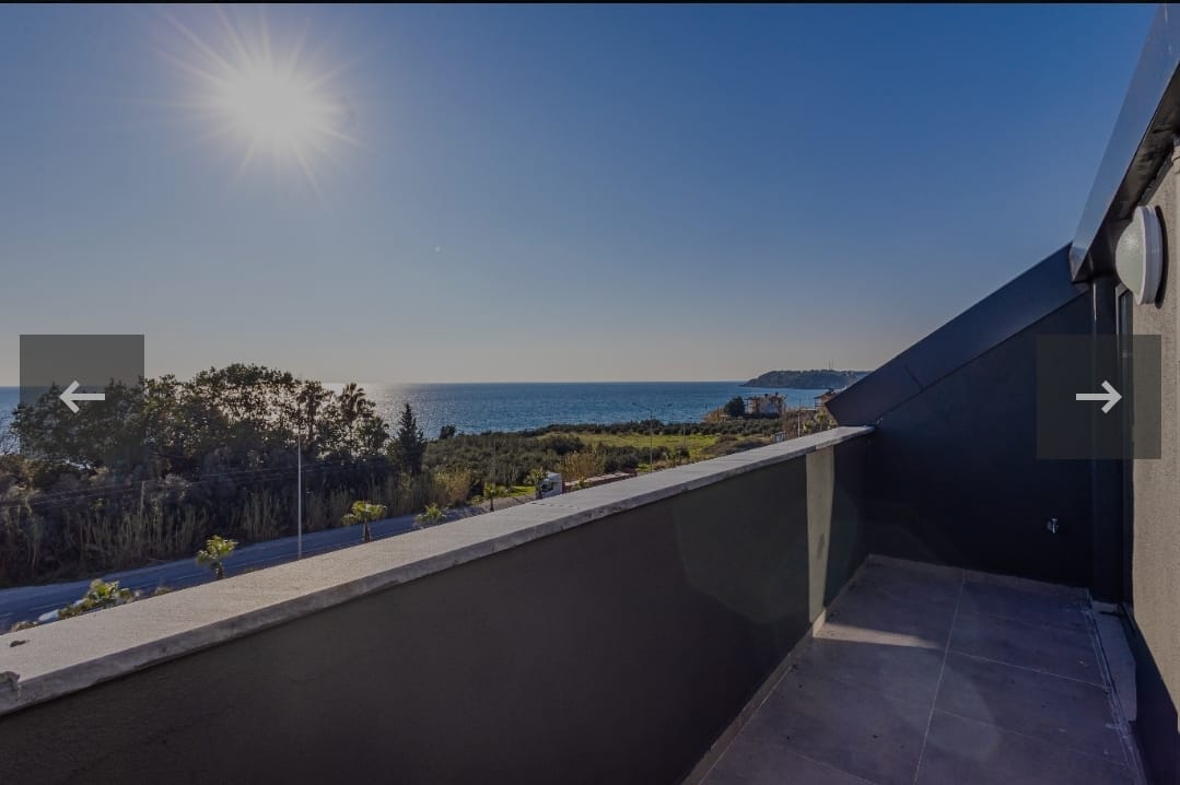 Трехкомнатный дуплекс с видом на море район Окурджалар Аланья.  - Фото 20