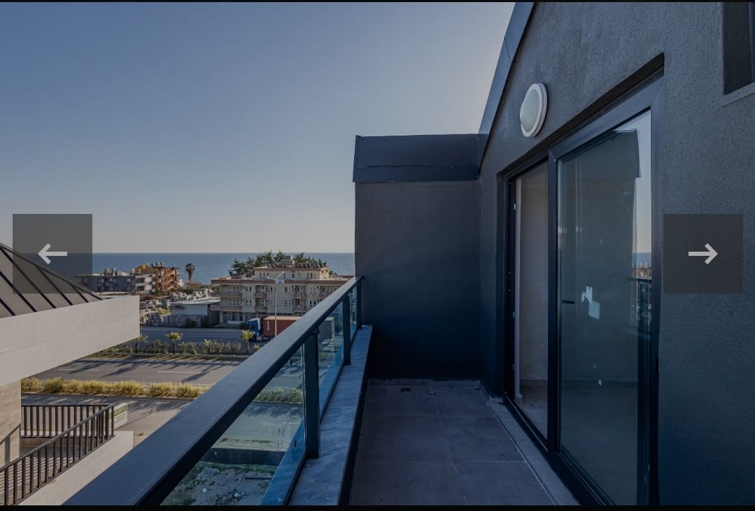 Трехкомнатный дуплекс с видом на море район Окурджалар Аланья.  - Фото 21