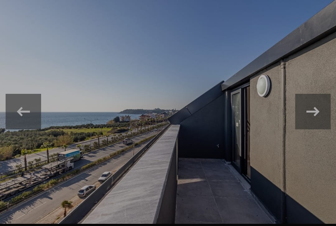 Трехкомнатный дуплекс с видом на море район Окурджалар Аланья.  - Фото 22