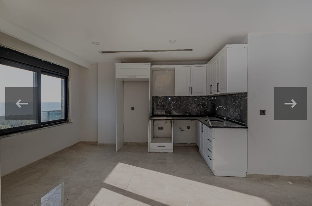 Трехкомнатный дуплекс с видом на море район Окурджалар Аланья.  - Фото 14