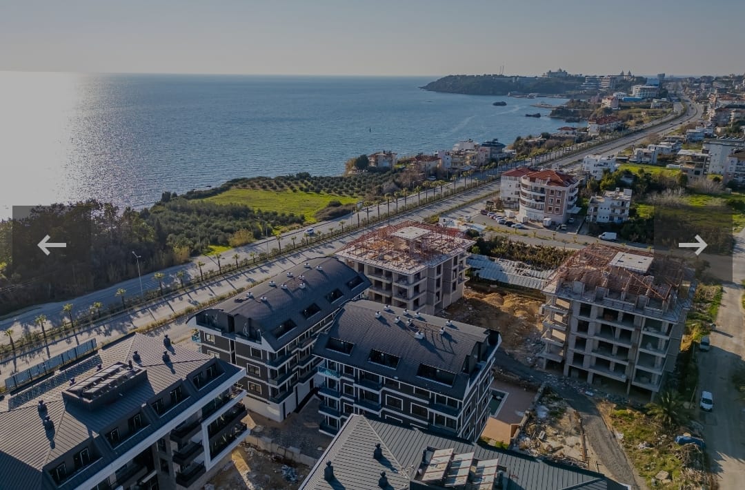 Трехкомнатный дуплекс с видом на море район Окурджалар Аланья.  - Фото 3