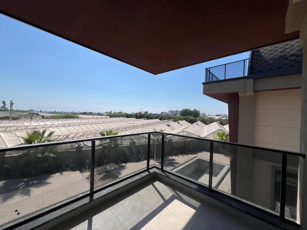 Новая вилла планировкой 3+1 с личным бассейном в районе Паяллар Аланья.  - Фото 21