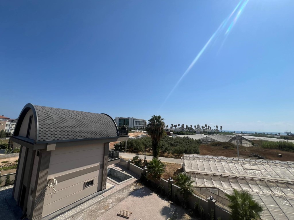 Новая вилла планировкой 3+1 с личным бассейном в районе Паяллар Аланья.  - Фото 30