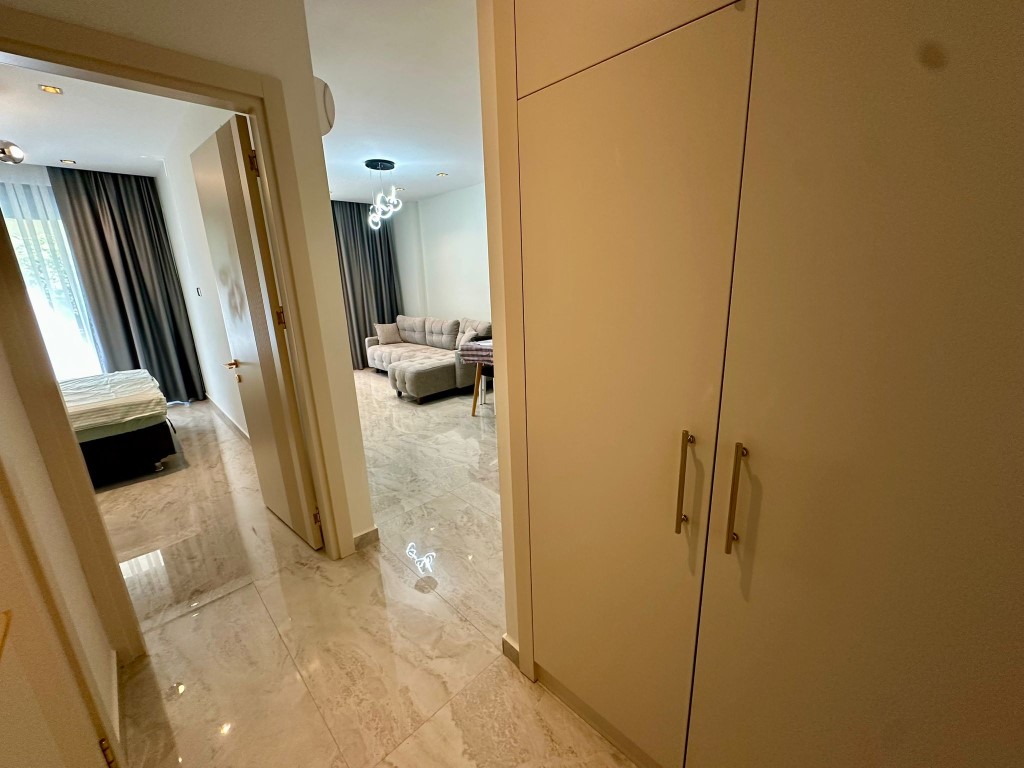 Центр Аланьи — квартира рядом с пляжем в премиум-комплексе. - Фото 42