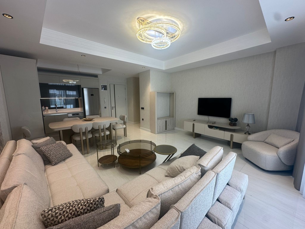 Просторная квартира в новом жилом комплексе с уникальной инфраструктурой уровня 5★ Тюрклер Аланья. 