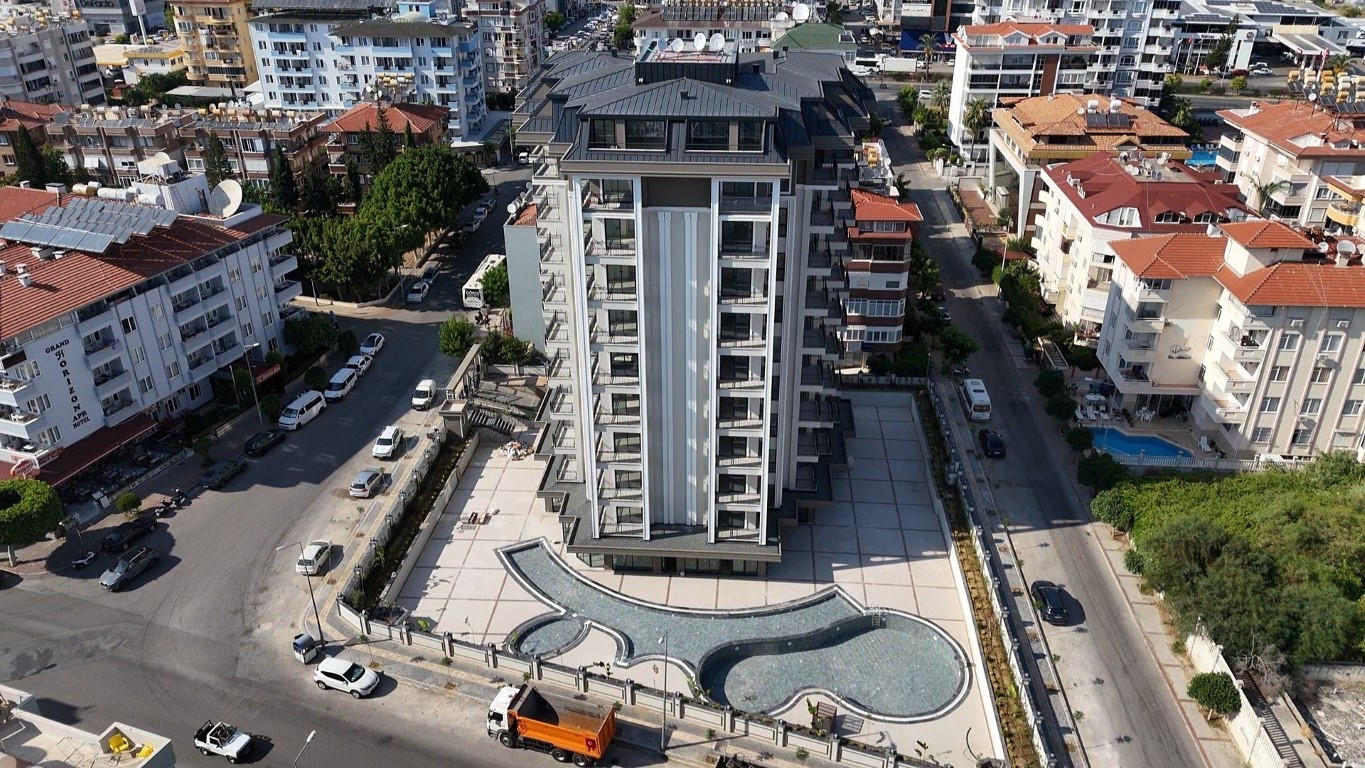 Двухкомнатная квартира в новом современном жилом комплексе района Оба Аланья.  - Фото 3