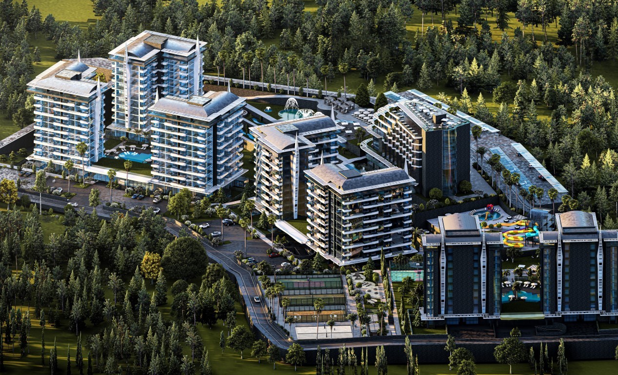 Квартира 53м  в новом современном комплексе с инфраструктурой 5★ район Авсаллар Аланья.  - Фото 2