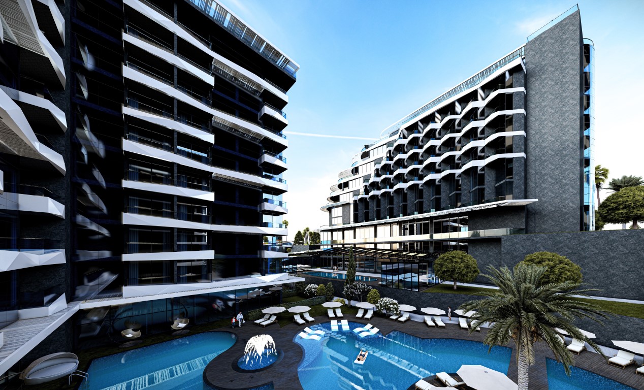 Квартира 53м  в новом современном комплексе с инфраструктурой 5★ район Авсаллар Аланья.  - Фото 5