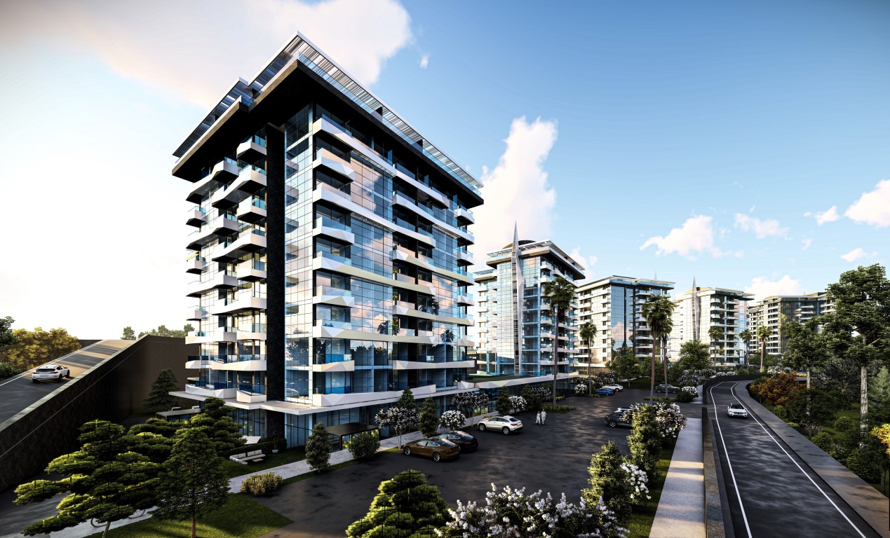 Квартира 53м  в новом современном комплексе с инфраструктурой 5★ район Авсаллар Аланья. 