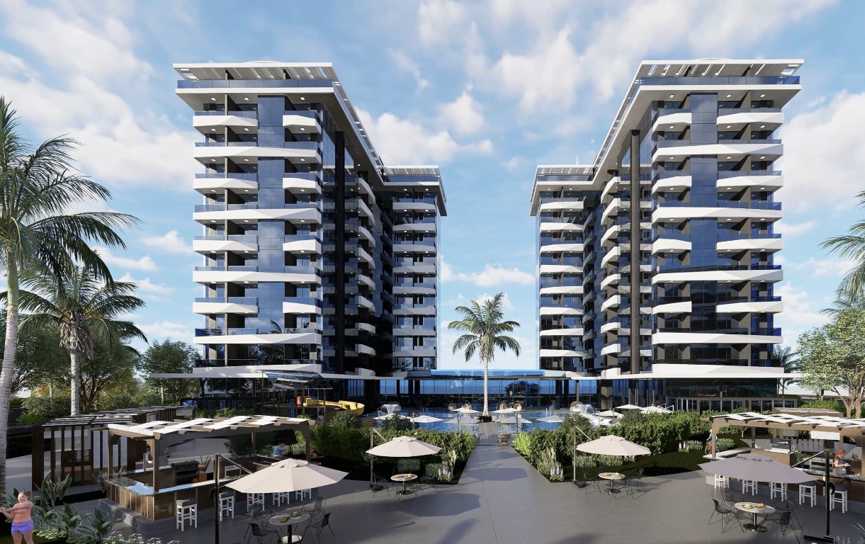 Квартира 53м  в новом современном комплексе с инфраструктурой 5★ район Авсаллар Аланья.  - Фото 7