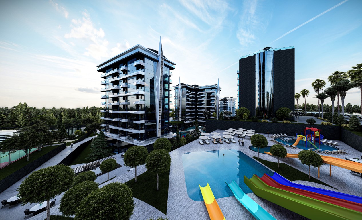 Квартира 53м  в новом современном комплексе с инфраструктурой 5★ район Авсаллар Аланья.  - Фото 12