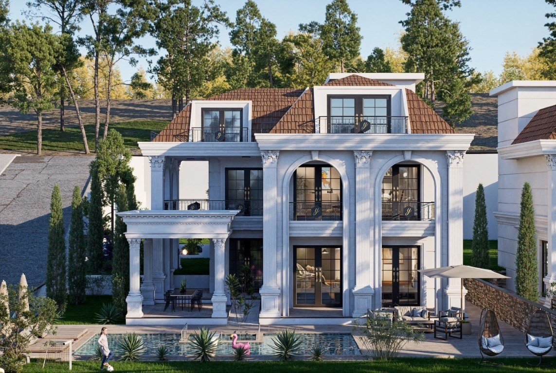 Проект эксклюзивных вилл с видом на море и крепость район Тепе Аланья.  - Фото 2