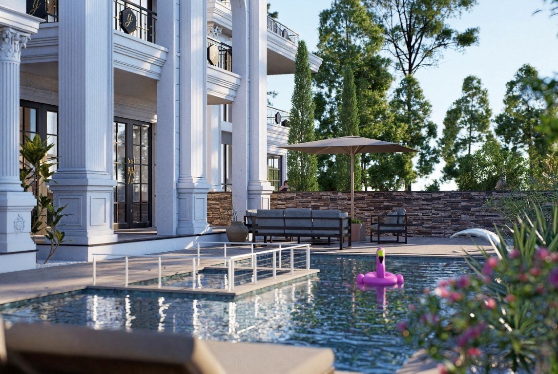 Проект эксклюзивных вилл с видом на море и крепость район Тепе Аланья.  - Фото 8