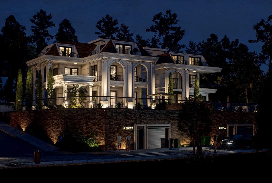 Проект эксклюзивных вилл с видом на море и крепость район Тепе Аланья.  - Фото 17