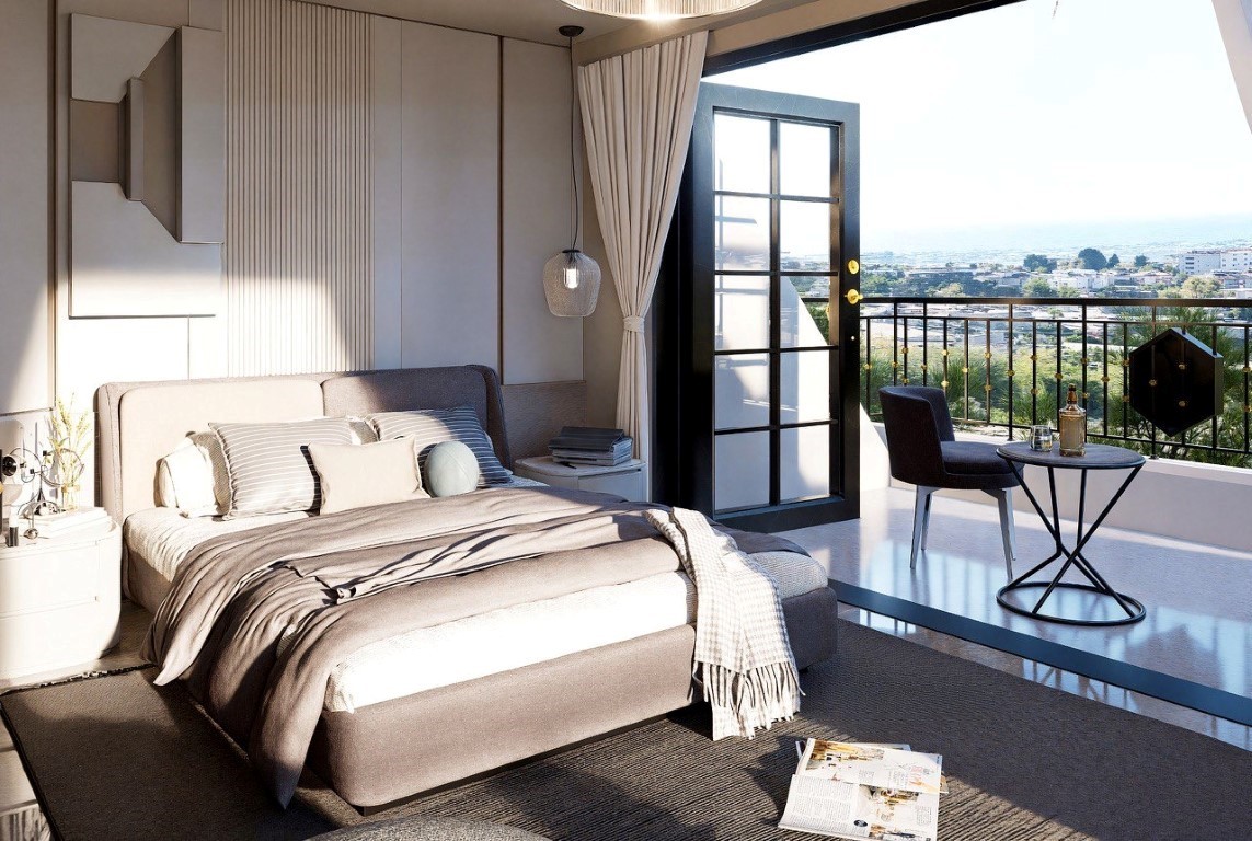 Проект эксклюзивных вилл с видом на море и крепость район Тепе Аланья.  - Фото 26