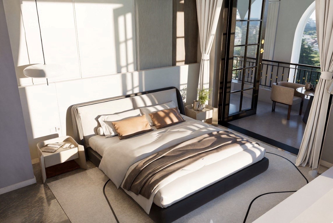 Проект эксклюзивных вилл с видом на море и крепость район Тепе Аланья.  - Фото 27