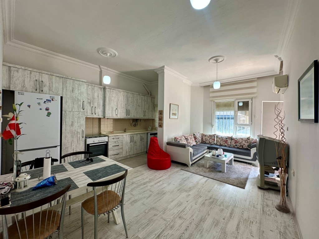 Просторная квартира в 400 метрах от пляжа район Оба Аланья.  - Фото 11