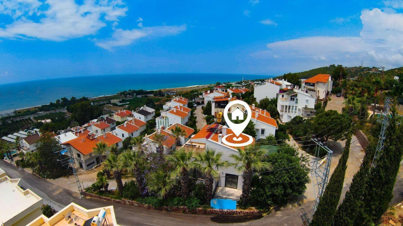 Вилла с видом на море район Демирташ Аланья.  - Фото 7