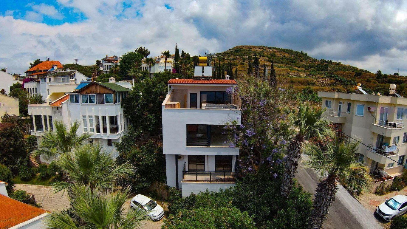 Вилла с видом на море район Демирташ Аланья.  - Фото 4