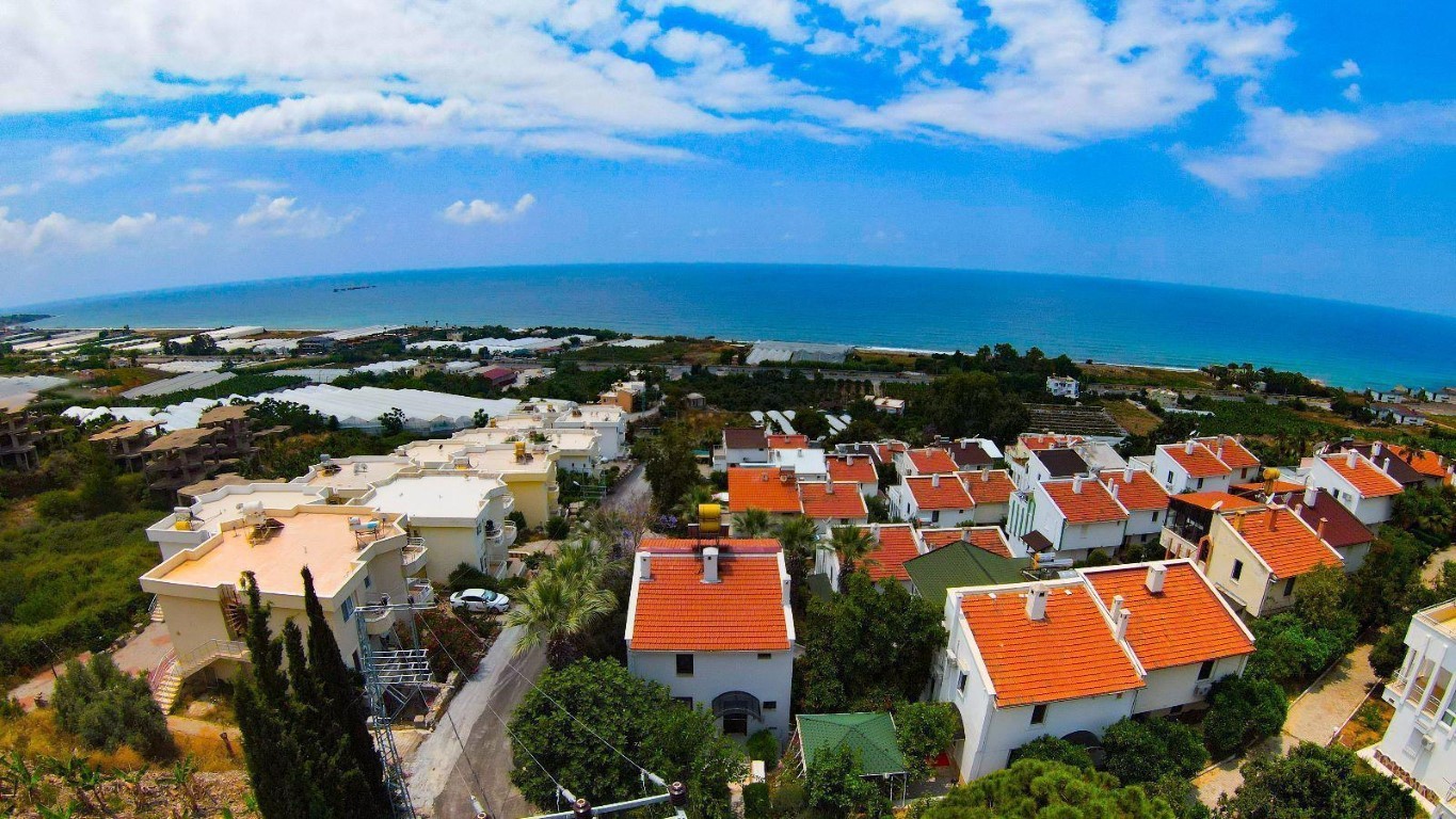 Вилла с видом на море район Демирташ Аланья.  - Фото 6