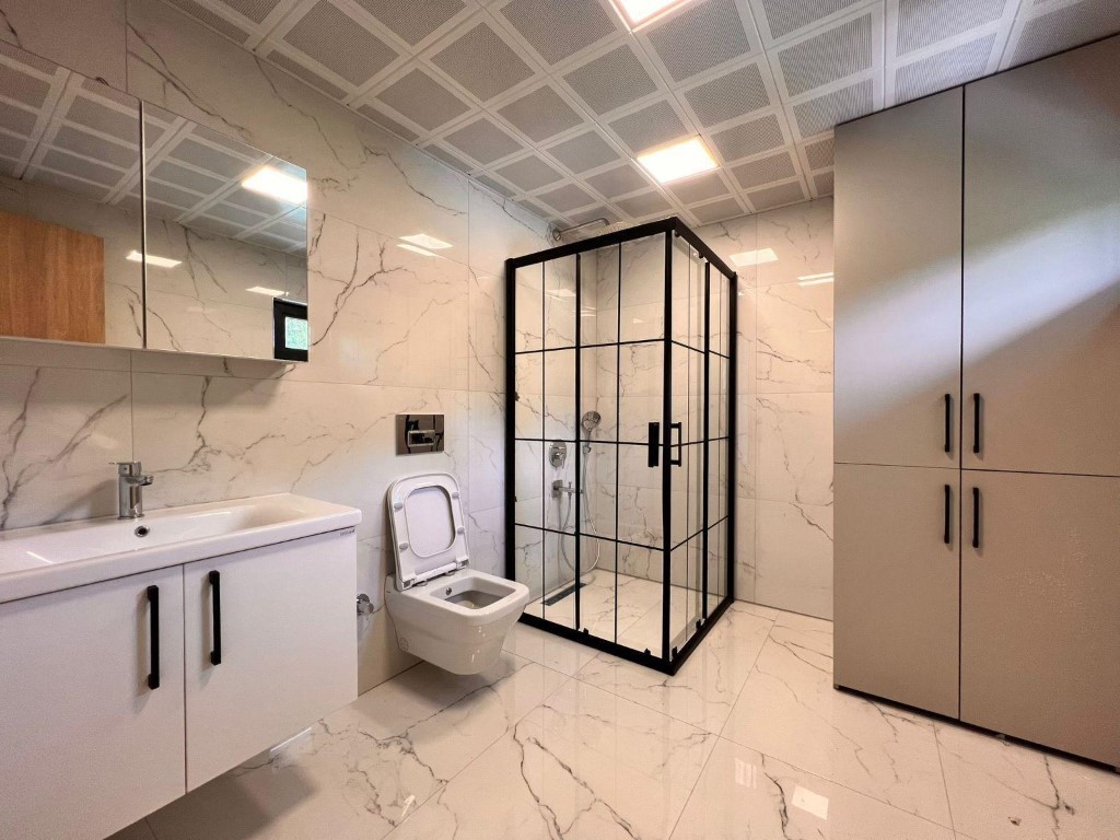 Вилла с видом на море район Демирташ Аланья.  - Фото 20