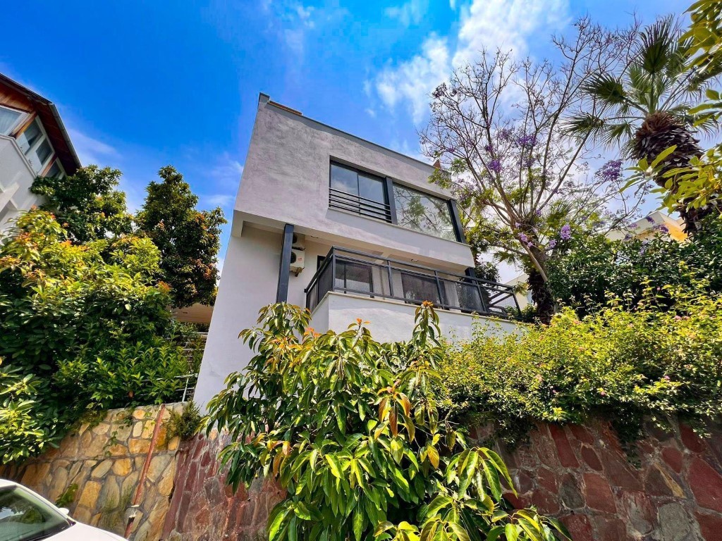 Вилла с видом на море район Демирташ Аланья.  - Фото 8