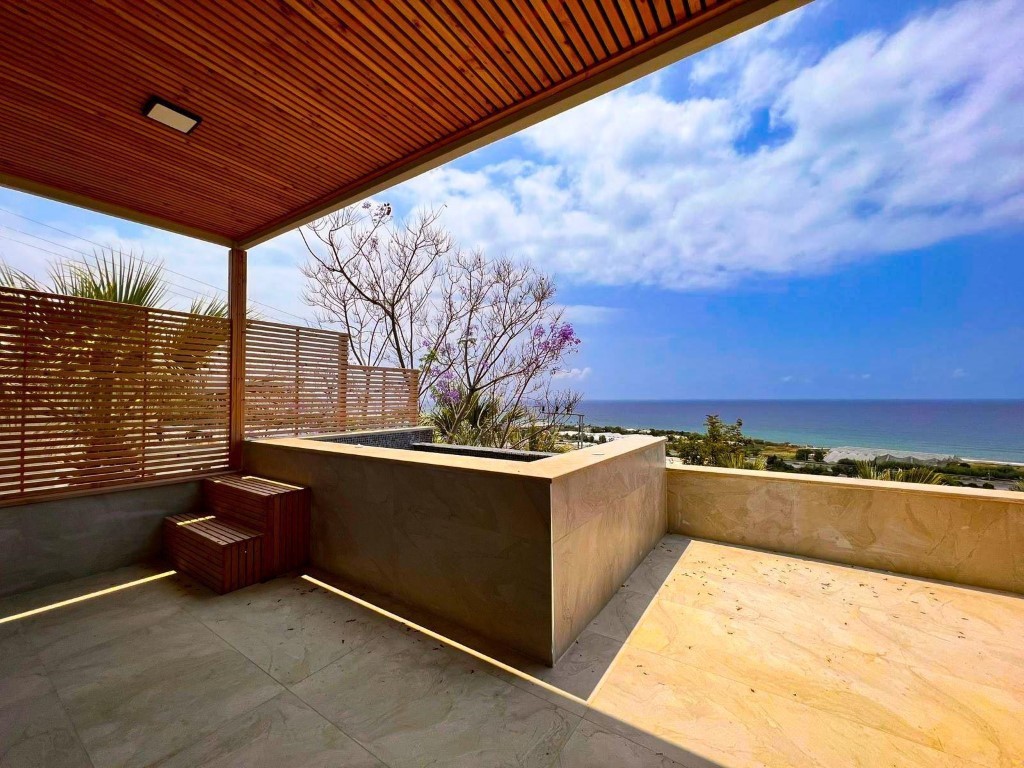 Вилла с видом на море район Демирташ Аланья.  - Фото 32