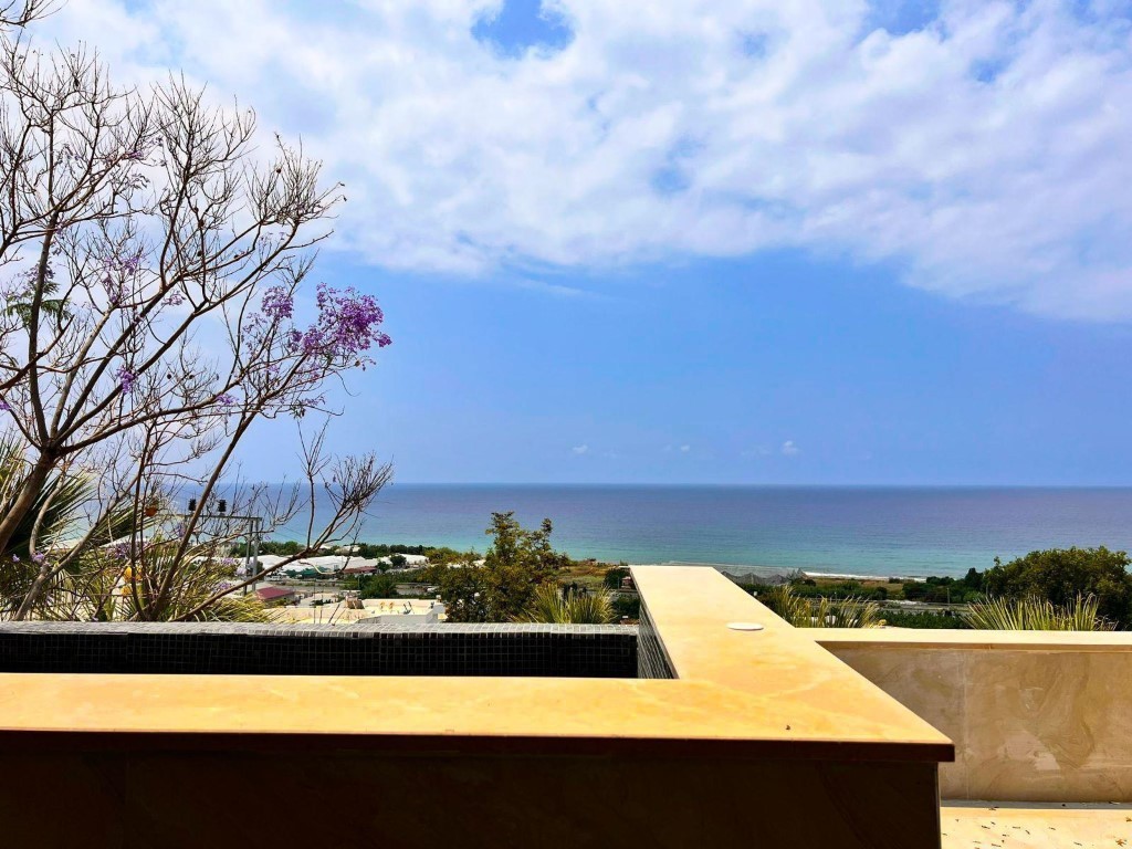 Вилла с видом на море район Демирташ Аланья.  - Фото 31