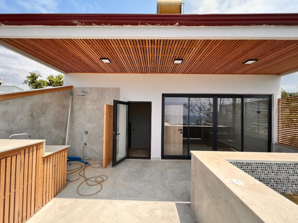 Вилла с видом на море район Демирташ Аланья.  - Фото 35