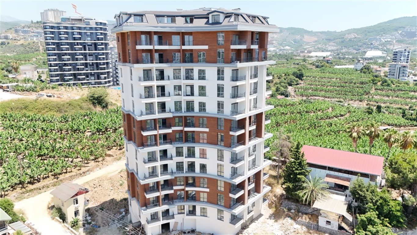 Квартира планировкой 2+1 с видом на море и город в районе Махмутлар Аланья.  - Фото 12