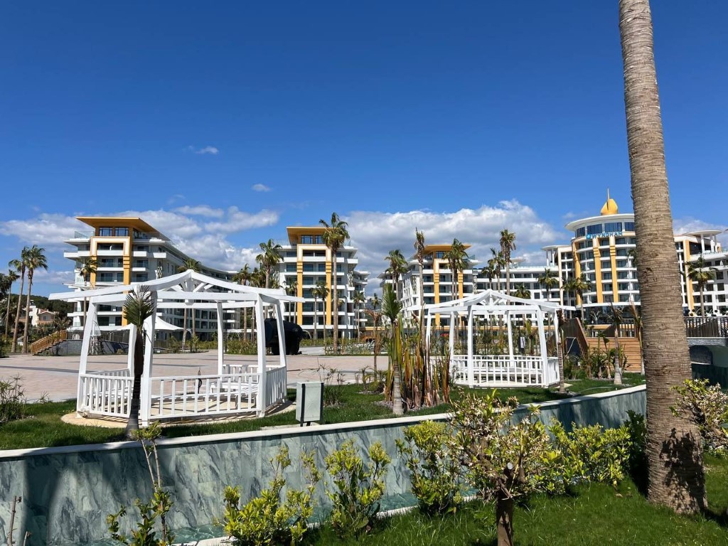 Двухкомнатная квартира в комплексе с инфраструктурой 5★ район Тюрклер Аланья.  - Фото 15