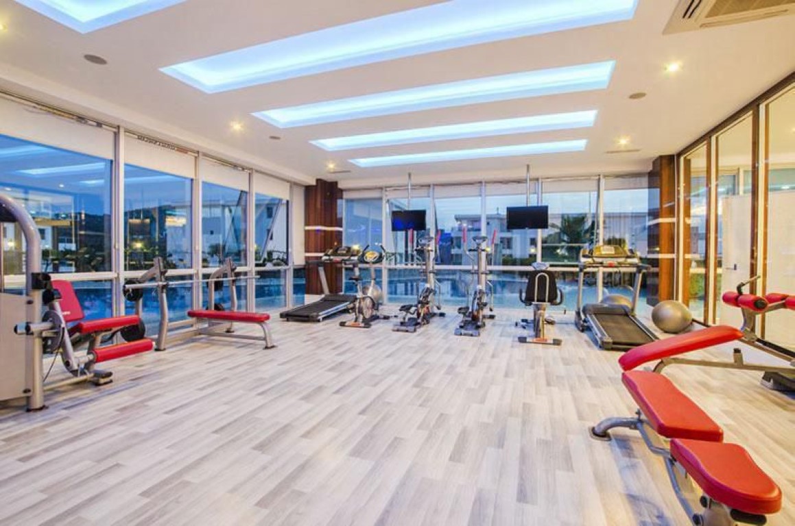 Шикарный мебилированный садовый дуплекс район Каргыджак Аланья.  - Фото 34