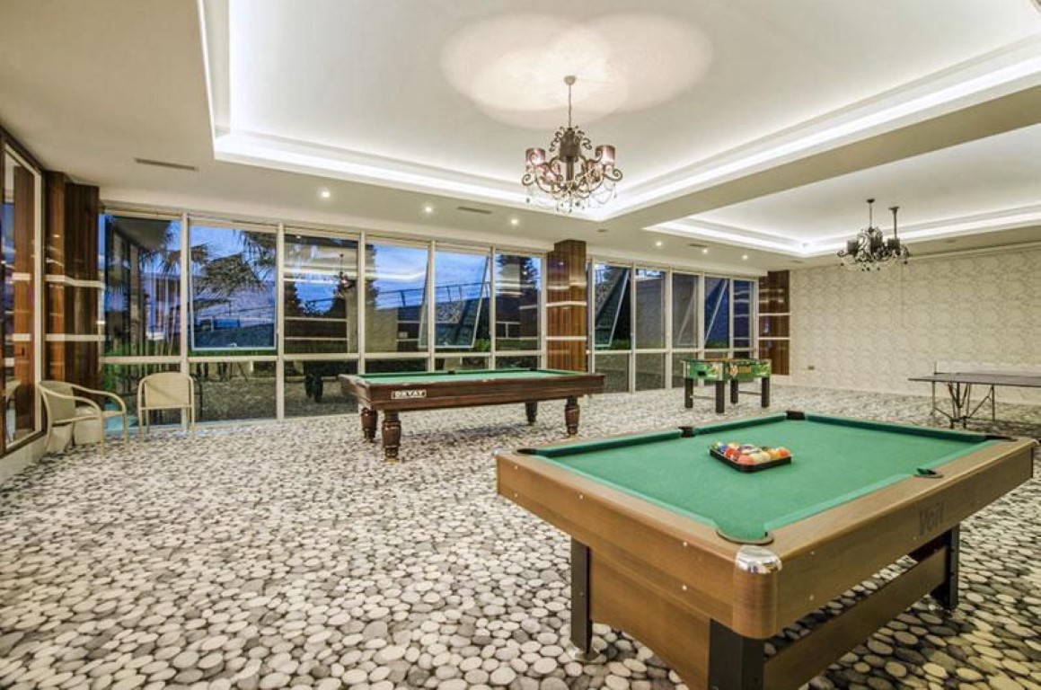 Шикарный мебилированный садовый дуплекс район Каргыджак Аланья.  - Фото 37