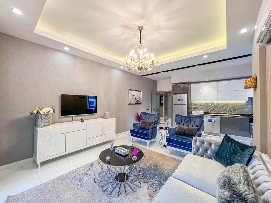 Просторная мебелированная квартира в современном комплексе район Оба Аланья. - Фото 20