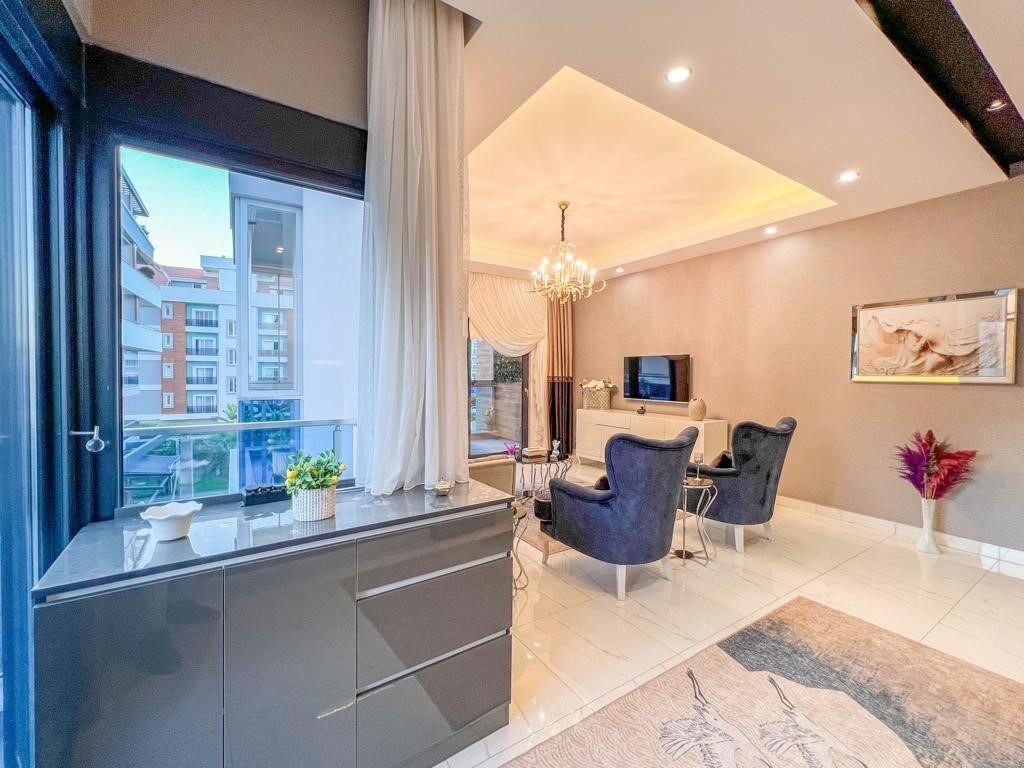 Просторная мебелированная квартира в современном комплексе район Оба Аланья. - Фото 21