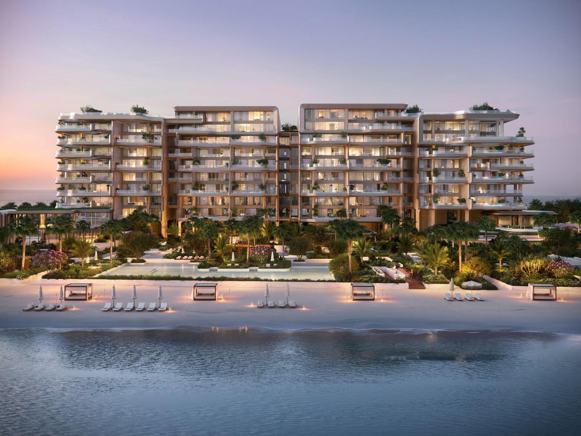 The Alba Residences — резиденции у моря на Palm Jumeirah с частным пляжем
