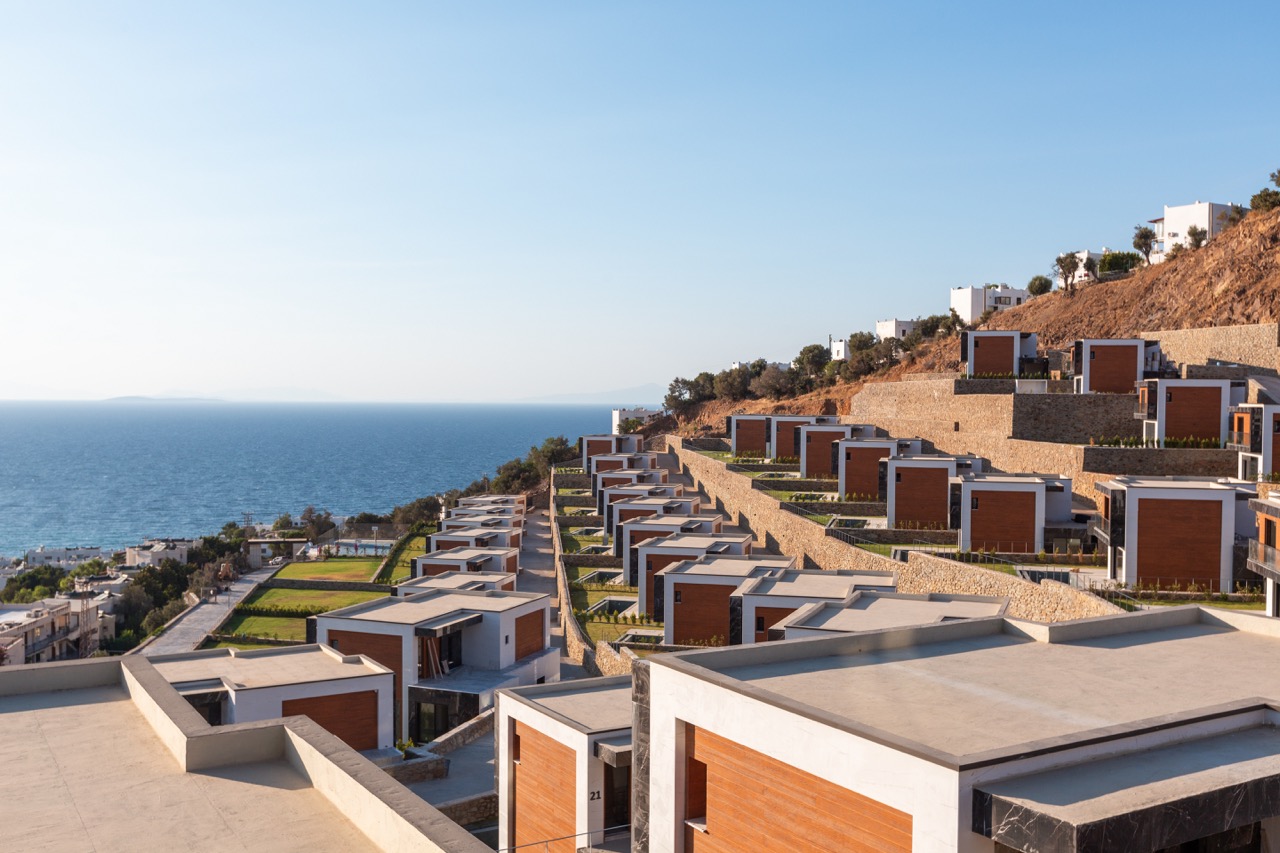 Двухэтажные виллы с личным бассейном рядом с морем в Бодруме  - Фото 6