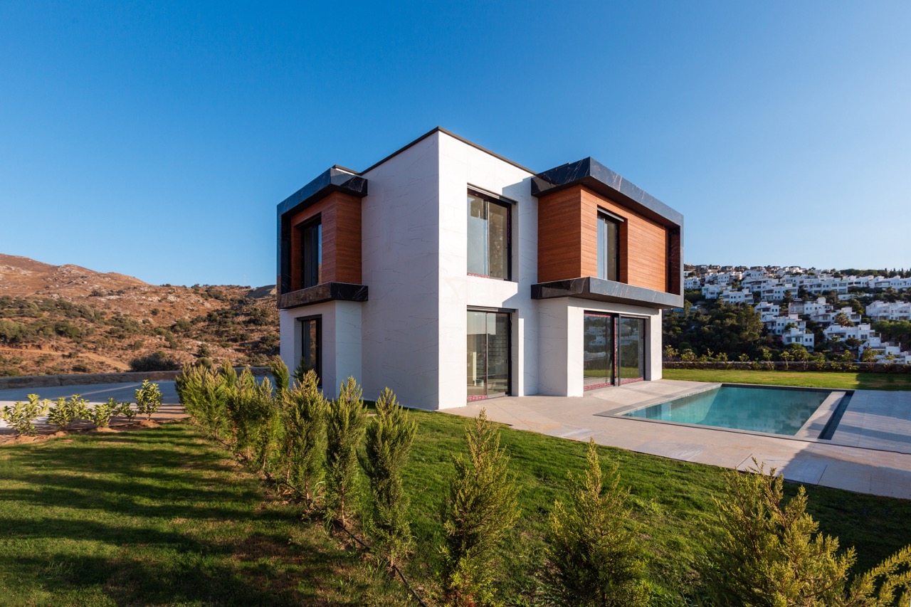 Двухэтажные виллы с личным бассейном рядом с морем в Бодруме  - Фото 15