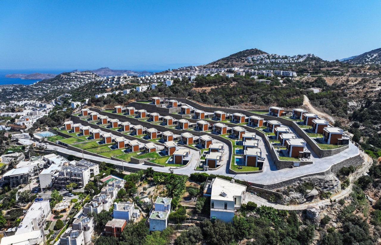 Двухэтажные виллы с личным бассейном рядом с морем в Бодруме  - Фото 18