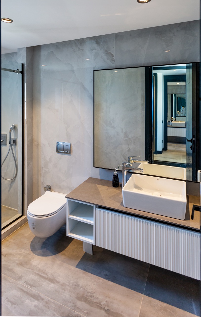 Двухэтажные виллы с личным бассейном рядом с морем в Бодруме  - Фото 28